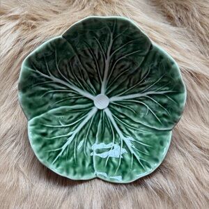 Bordallo Pinheiro Green Cabbage Salad Soup Bowl NWT